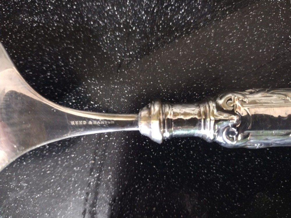 ANTIQUE REED & BARTON SILVER RENAISSANCE DEVIL FISH SERVING SET FORK BACCHUS