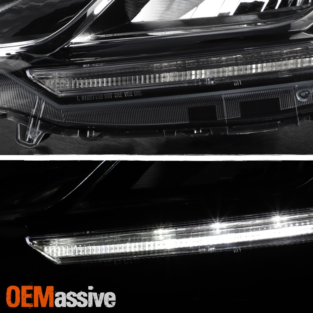 For 2015-2016 Honda CRV Halogen Type w/LED DRL Headlight Headlamp Left + Right