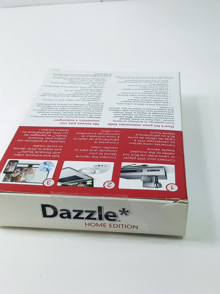 DAZZLE HOME EDITION NEW DVD DIGITAL MEDIA SOFTWARE MRSP $59.99