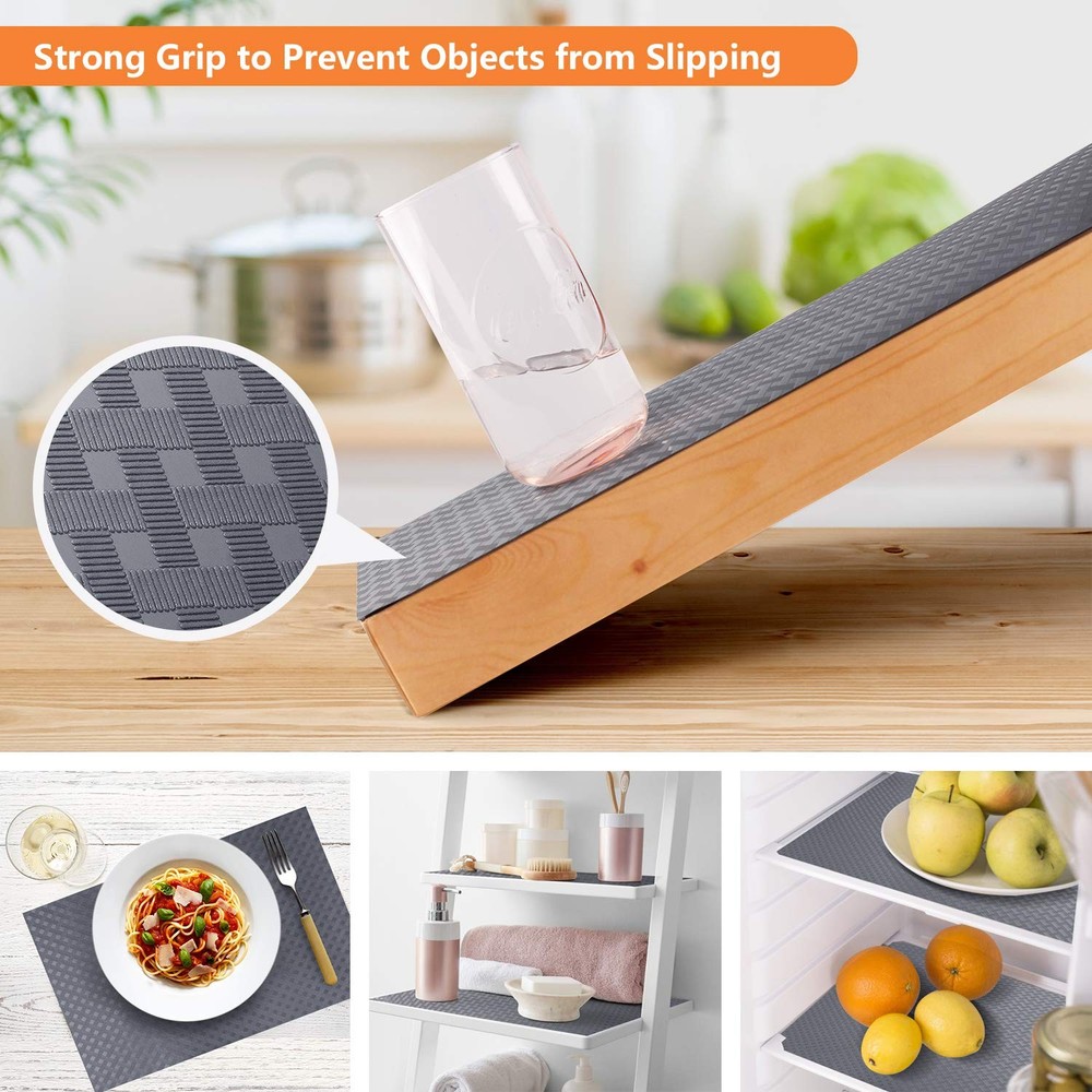Shelf Liners for Kitchen Cabinets Refrigerator Liners Waterproof & Oil-Proof ...
