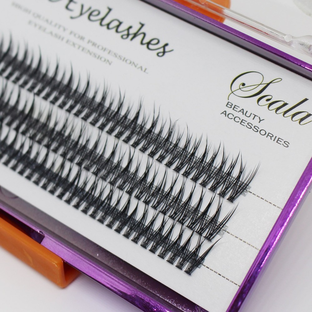 Scala 120 Count C Curl Black False Eyelashes 0.07mm Thickness Various Sizes