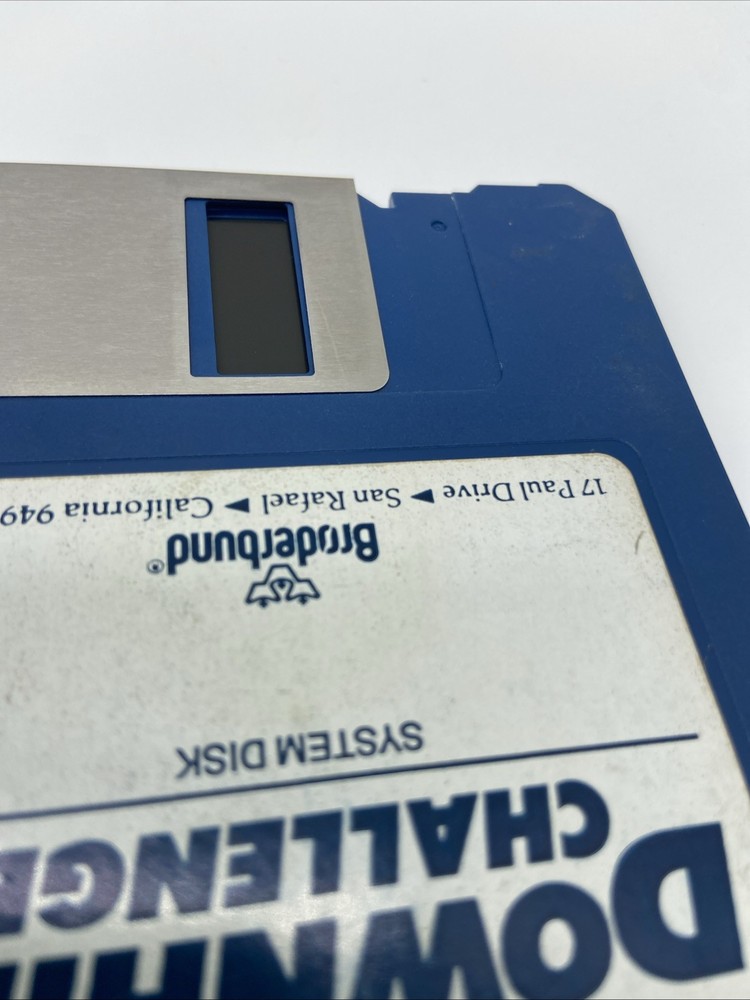 80s Downhill Challenge Wintage PC Floppy Disk System Apple IIGS VTG Untested