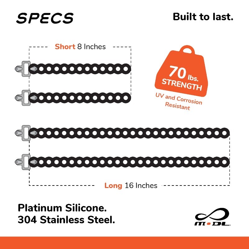 MODL Infinity Tool 2.0 Gear Strap 4-Pack Outdoor Survival EDC