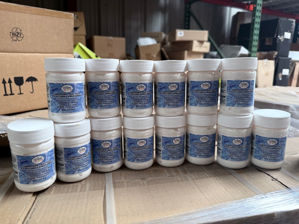 (14 bottles) Testors Craft Dimensional Craft Paste 6 oz. 332222