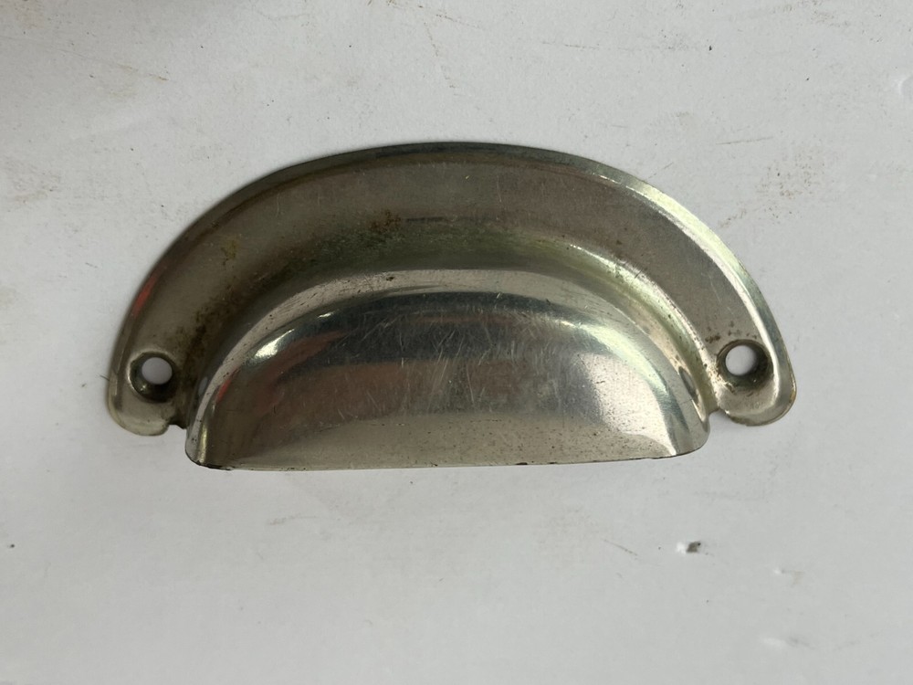 Lot 3 Vintage Metal Drawer Pull Cabinet Handle Cupboard Bin Hardware