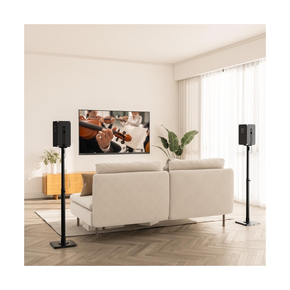 Mounting Dream Speaker Stands Height Adjustable Bookshelf Speaker Stand Pair ...
