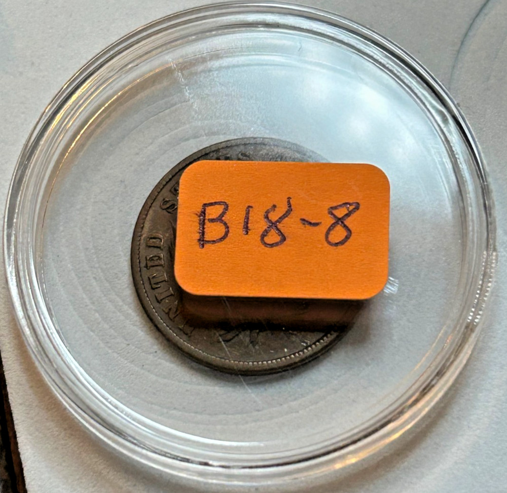 1870 Beautiful Two Cent, Nice Reverse Dark Brown in Clear Plastic Hldr - B18-8