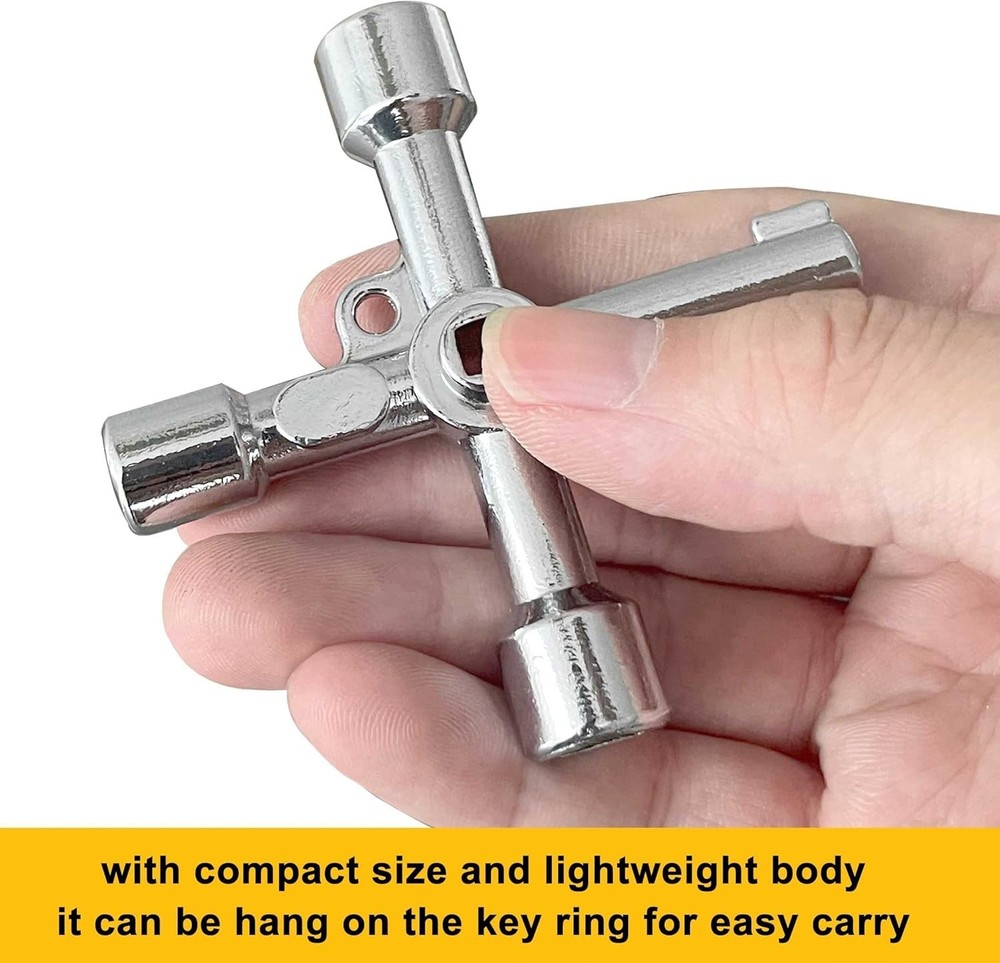 Mechanical 4-in-1 Utility Key - Essential Tool for Elevators, Mailboxes & More