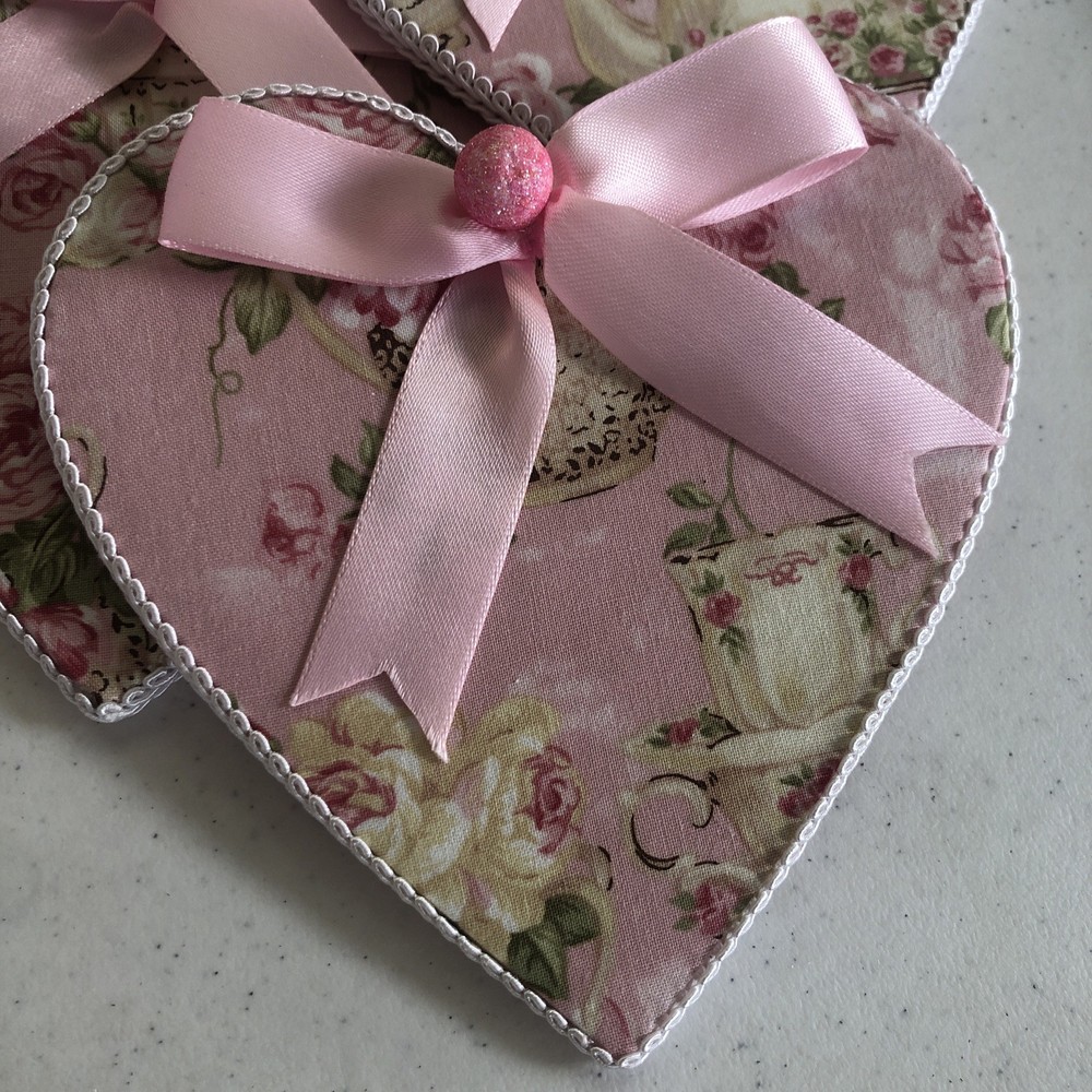 Handmade Pink Fabric Heart
