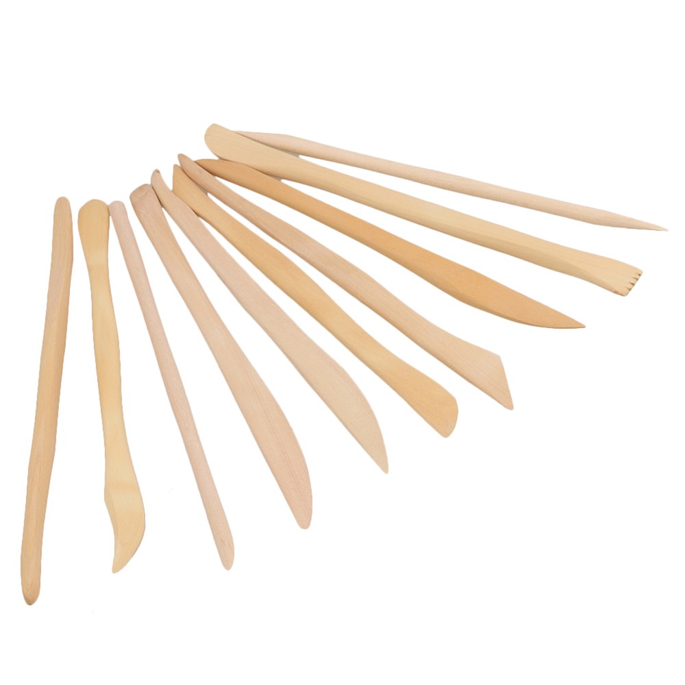 10PCS Different Shape Wood Clay Sculpture Tools