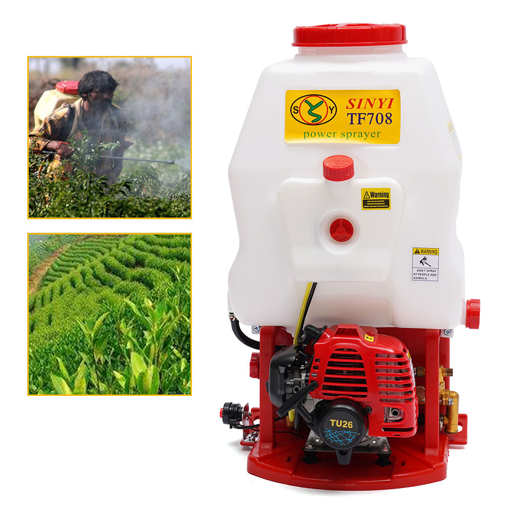 2-Stroke Backpack Weed Sprayer Mist 25.4cc Gas Powered Sprayer Tool 0.7kw