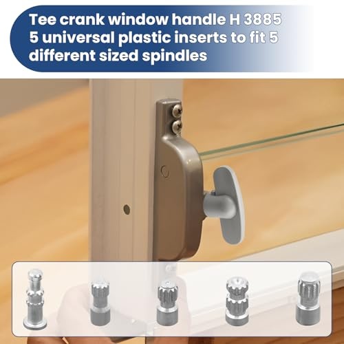 H 3885 Tee Window Crank Handle Operator Handle for Andersen Crank Handle,3/8"