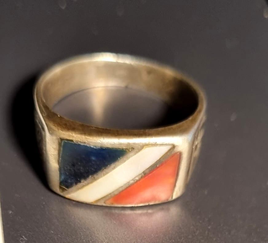 ww1/ ww2 German Enamel Signet Ring
