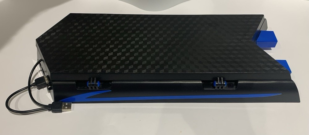 PS4 Vertical Stand Cooling Fan w/ Dual Controller Charging Dock & USB Hub