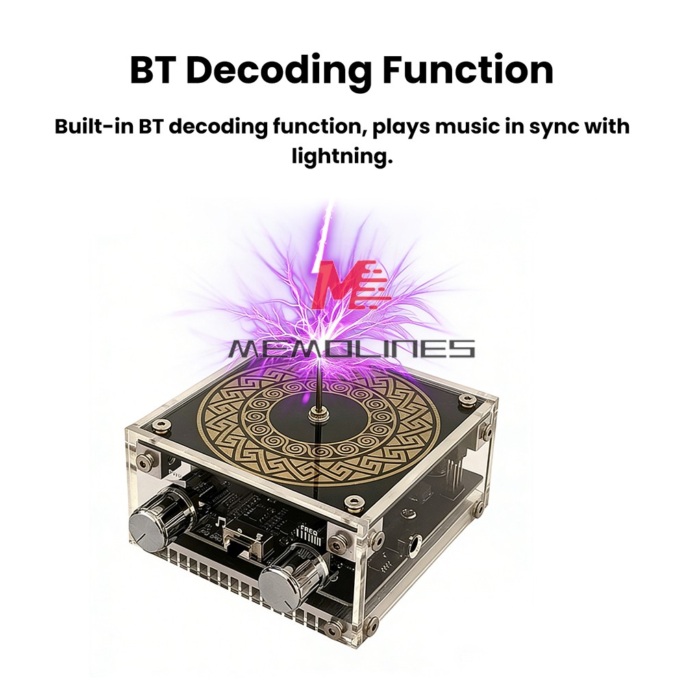MTC Dual-Mode Music Tesla Coil Artificial Lightning Touchable Bluetooth Decoding