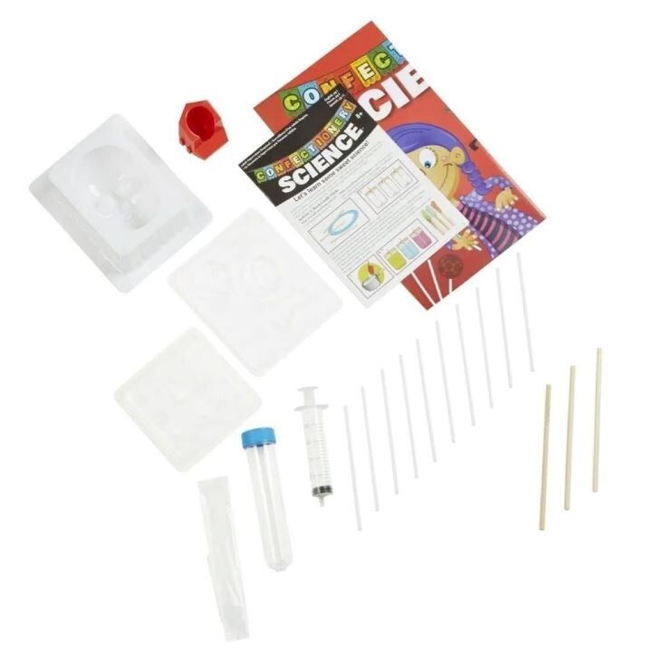 Kid's Candy SCIENCE KIT-Create Rock Candy, Sugar Skulls&Lollipops-Includes MOLDS