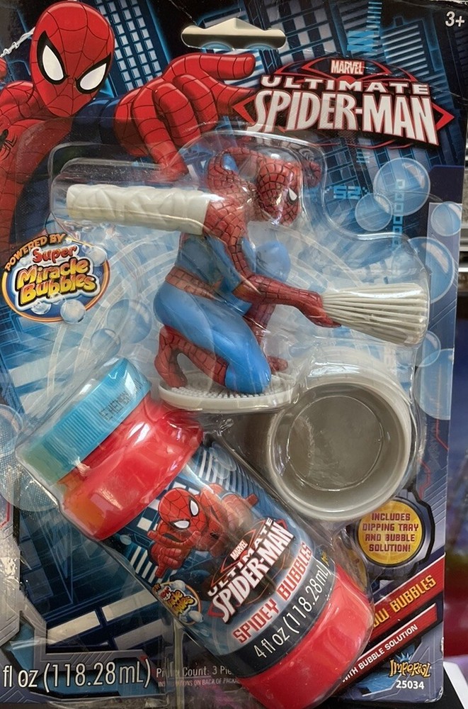 SPIDER-MAN BLOWING BUBBLES DIP & BLOW MARVEL SET