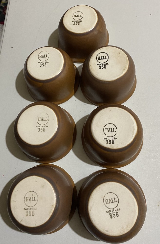 Hall Brown Ramekins -Set of 7