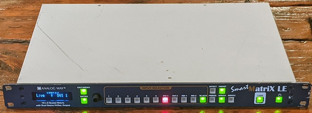 Analog Way Smart MatriX LE 10x2 Scaled Matrix Seamless Video Switcher