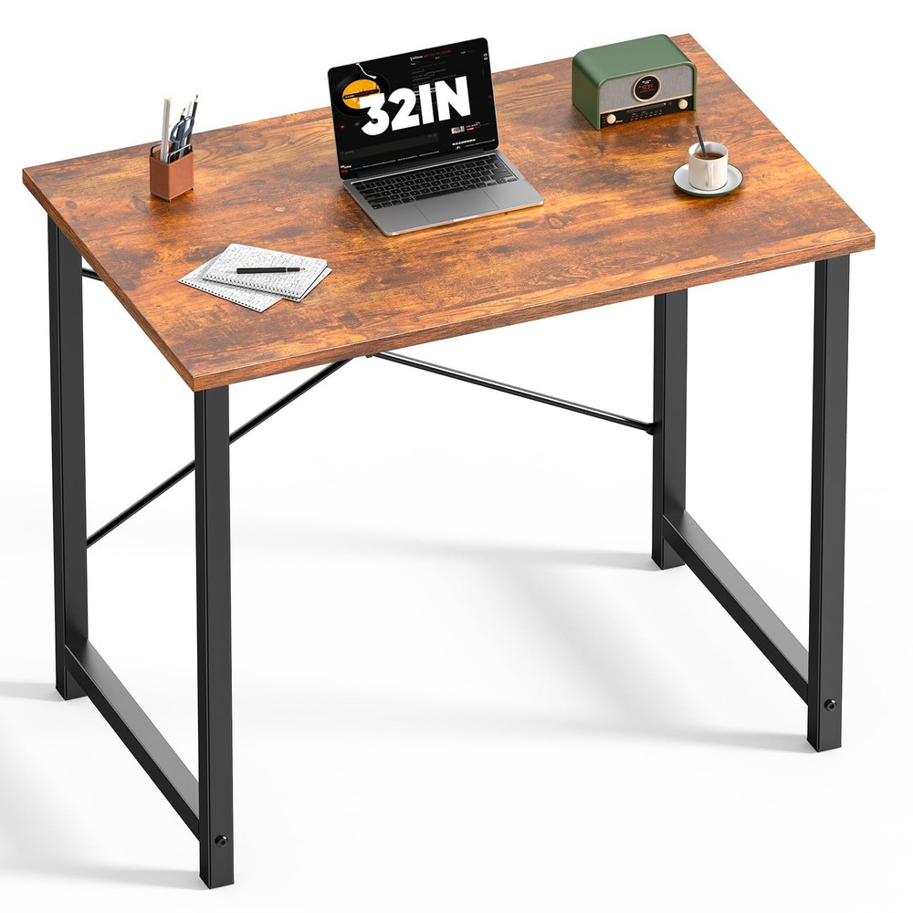32 in Small Computer Desk for Home Office Modern Study Work Table Simple Style..