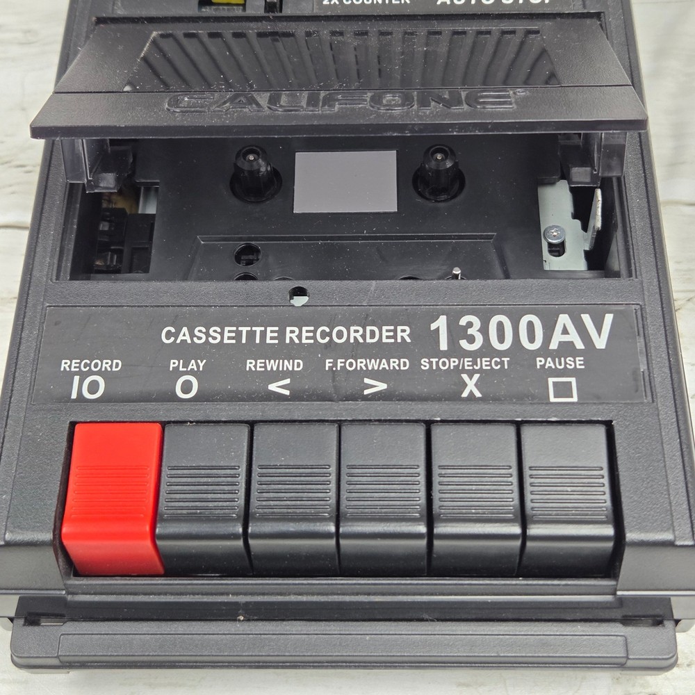 Califone Cassette Recorder 1300AV Portable Player Auto Stop 2X