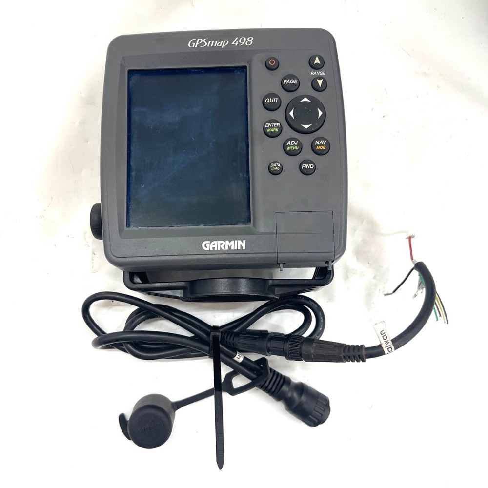 Garmin GPSmap 498 Color Chartplotter Fishfinder GPS + Mount & Cord