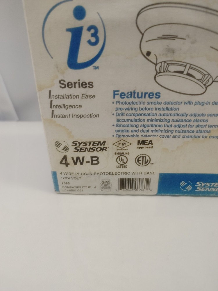 System Sensor 4W-B Smoke Detector 4-Wire