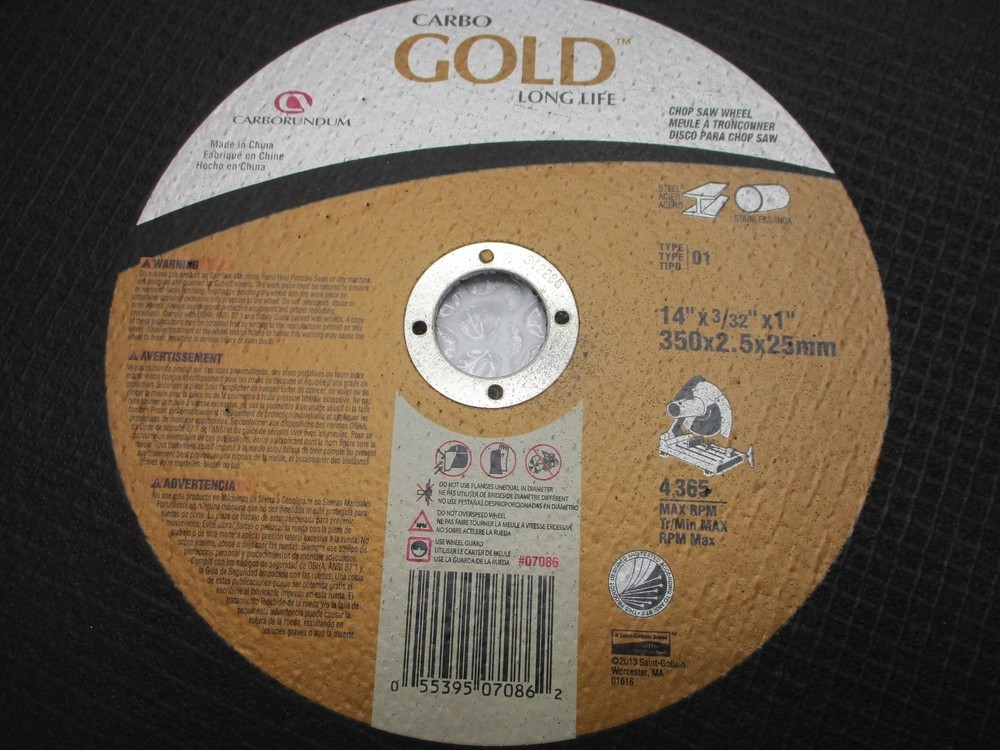 CARBO GOLD GRINDING WHEEL NSNP