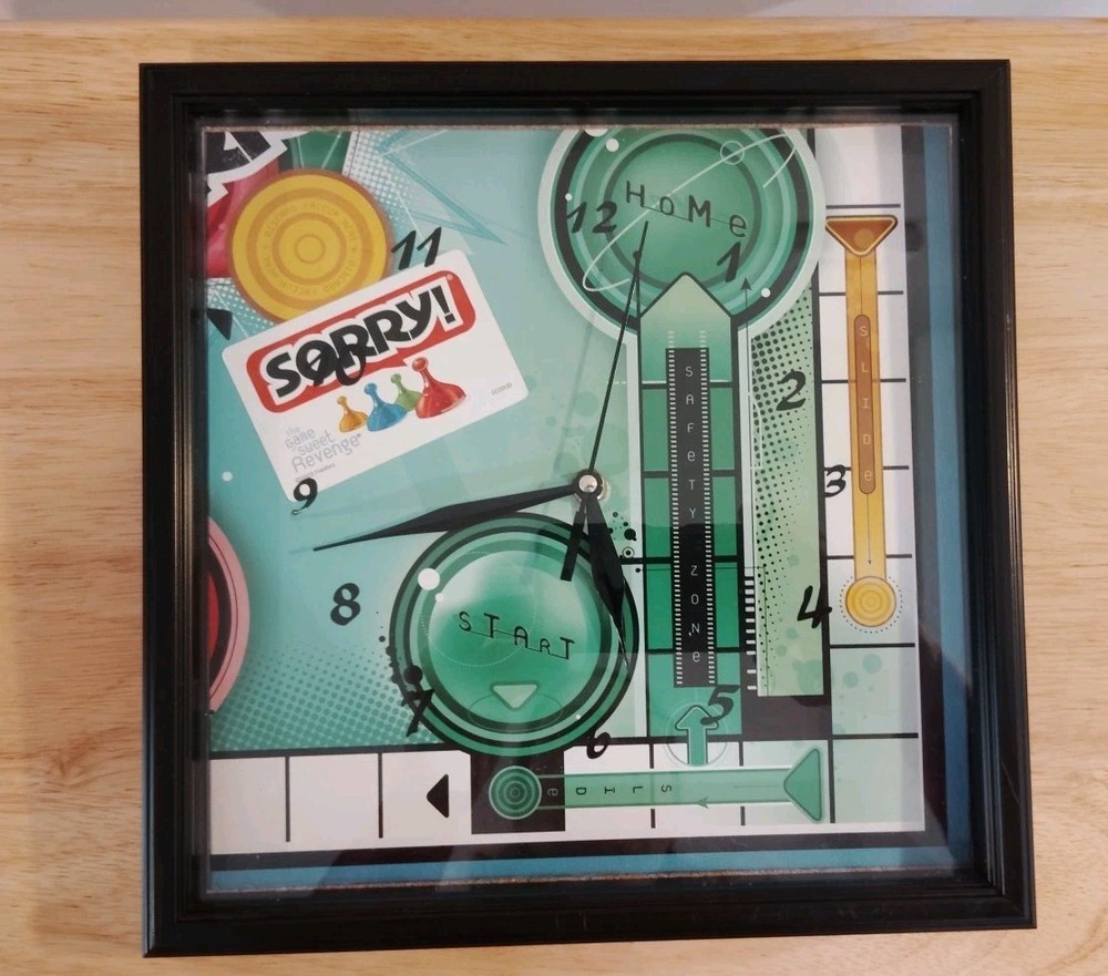 Cotters Artifacts To Art SORRY! Game Board Wall Clock
