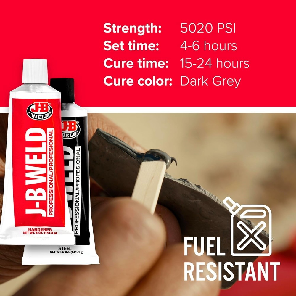 Professional Grade 10 oz Steel Epoxy - Strong, Waterproof Adhesive Solution