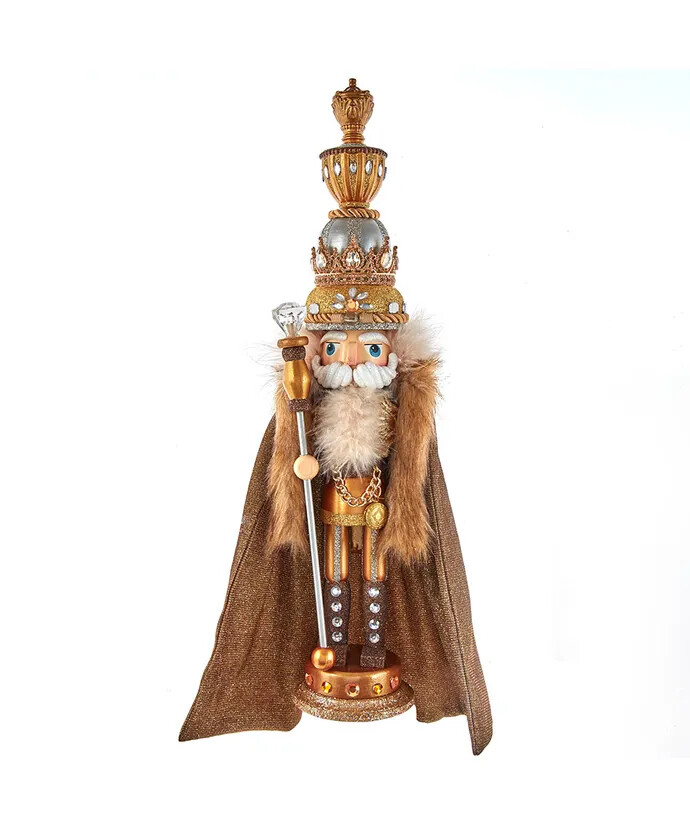 17.5" Hollywood Nutcrackers™ Gold King Nutcracker HA0629 w
