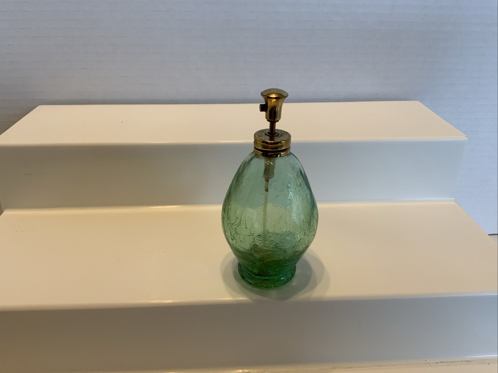 Vintage Perfume Bottle 4 1/4” Atomizer Empty