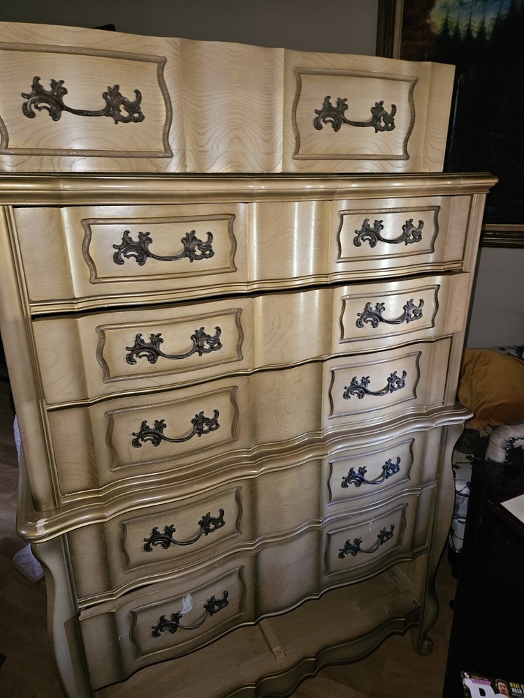 French Provincial Tallboy Chest