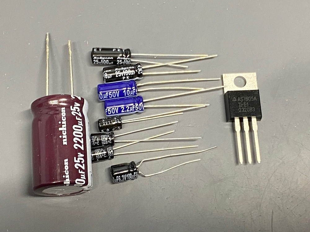 Ultimate Nintendo NES Front Loader Capacitor Kit Voltage Regulator