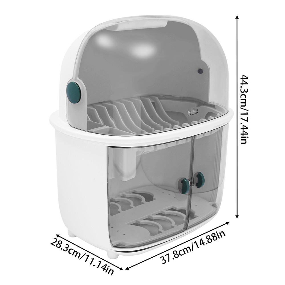 2 Tier Kitchen Dish Drying Rack Plastic Drying Rack 2-tier Dish Drying Rack