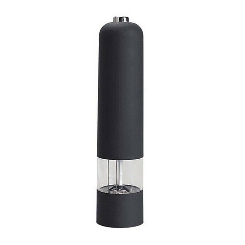 Automatic Electric Salt & Pepper Mill Grinder Shaker Set Adjustable- Matt Black
