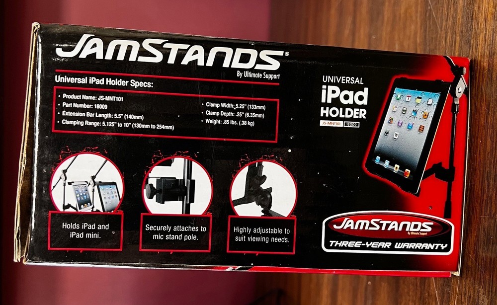 JamStands Universal iPad Holder JS-MNT101