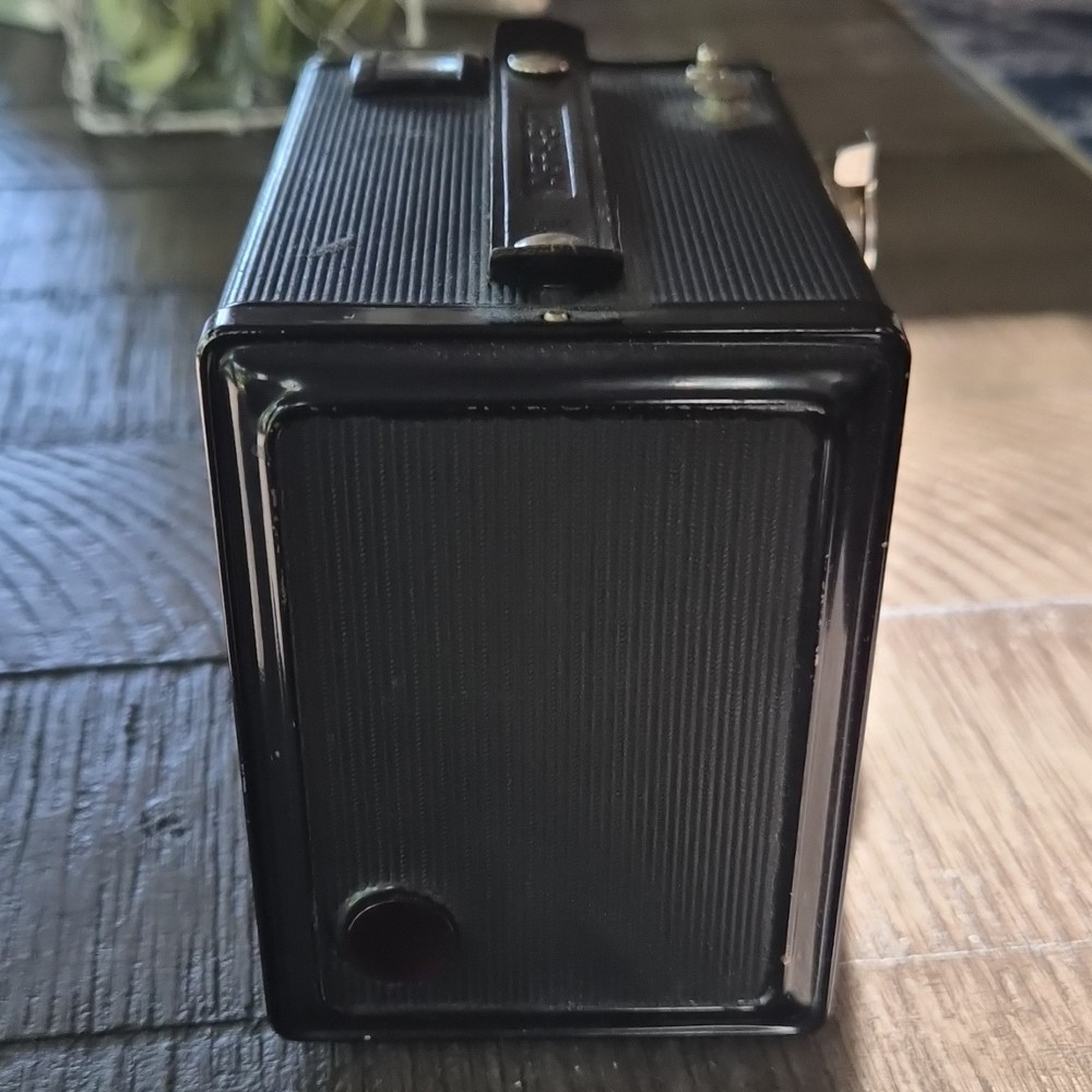 Agfa Synchro Box Vintage Black Box Camera Twin Lens Front