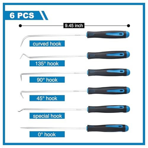 Tool, Pick Hook Set, Gasket Pick Hooks Puller Remover, Pick Tool Set for Car