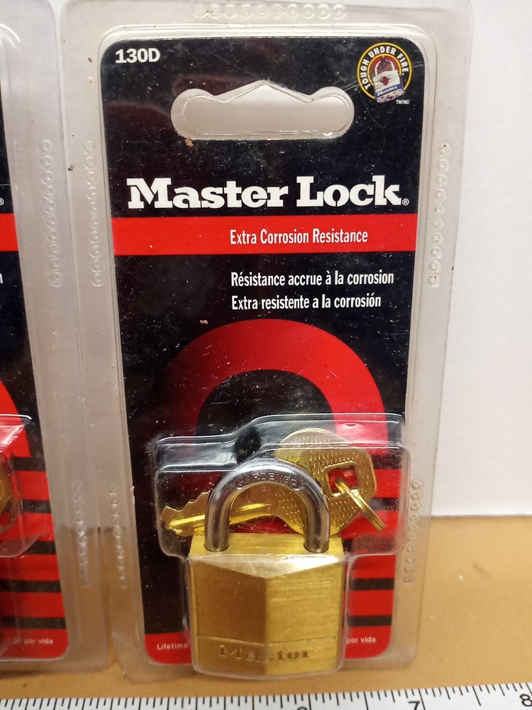 2 Master Lock Padlocks 130D Extra Corrosion Resistance