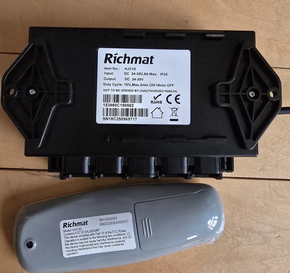 Ecdtrans Adjustable Bed Remote Richmat HJH13D HJC18 Control Box Replacement OEM