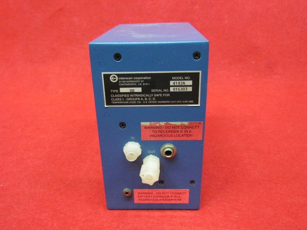 Interscan , Series 4000 , HZ , Gas Analyzer