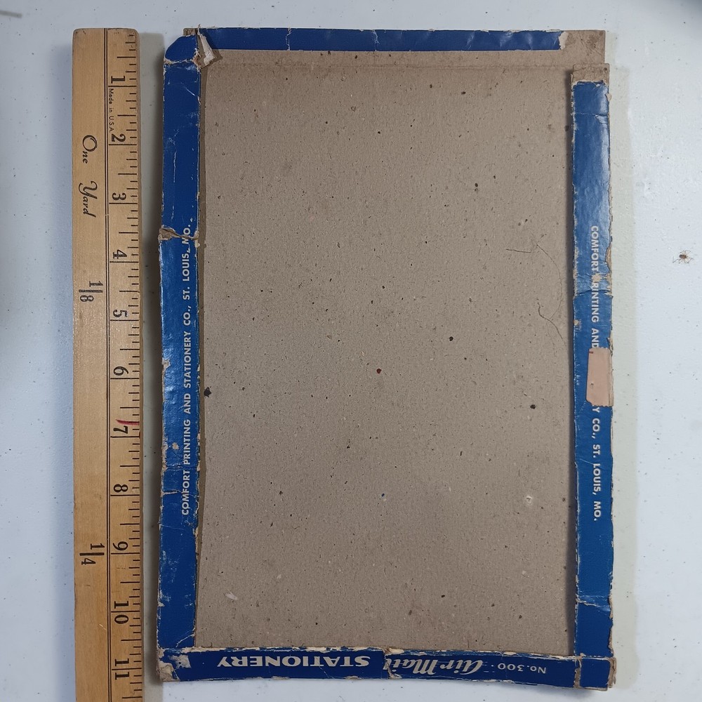 Original WWII US Air Mail Stationery Box Lid
