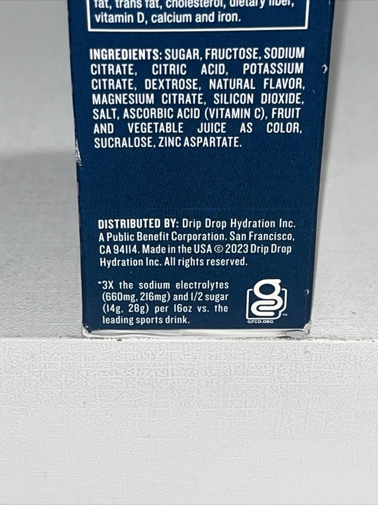 Hydration Supplement With Electrolytes, Grape, Sealed