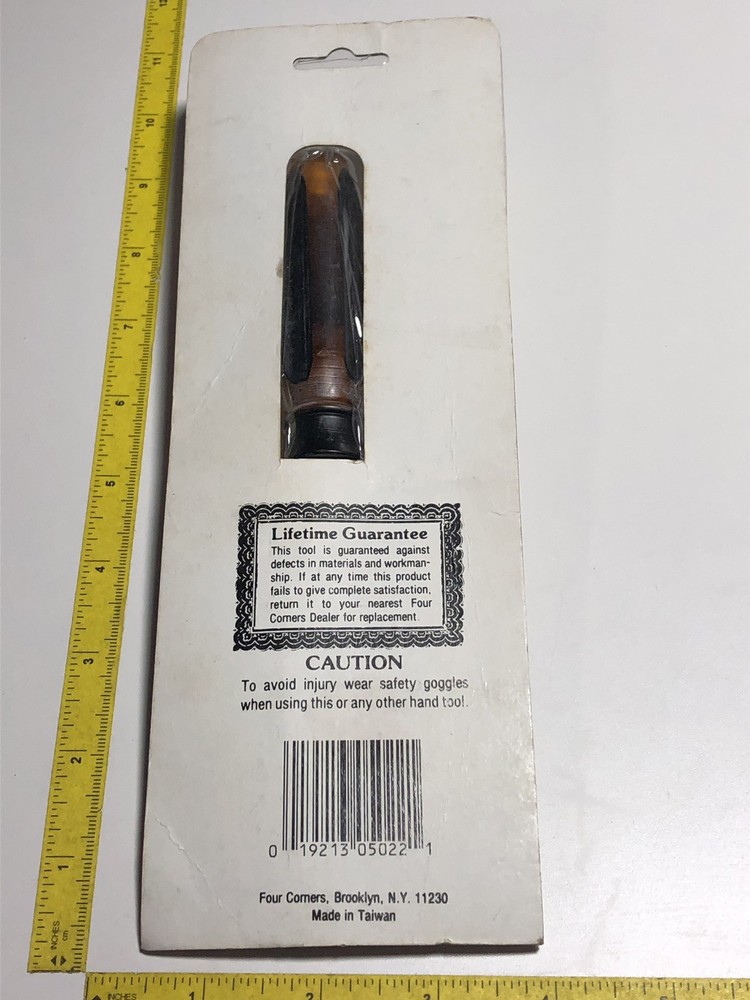 VTG Four Corners 3/4” Chisel Cabinetmaker Tool End Strike Cap Woodworking NOS