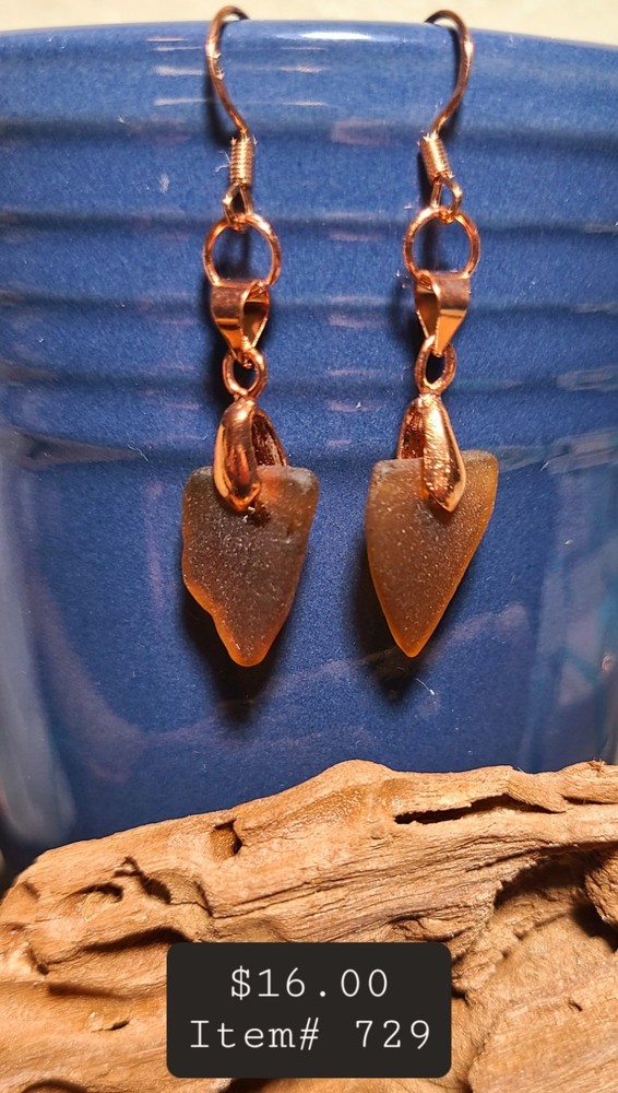 Genuine Texas Gulf Coast Sea Glass Basic Earrings