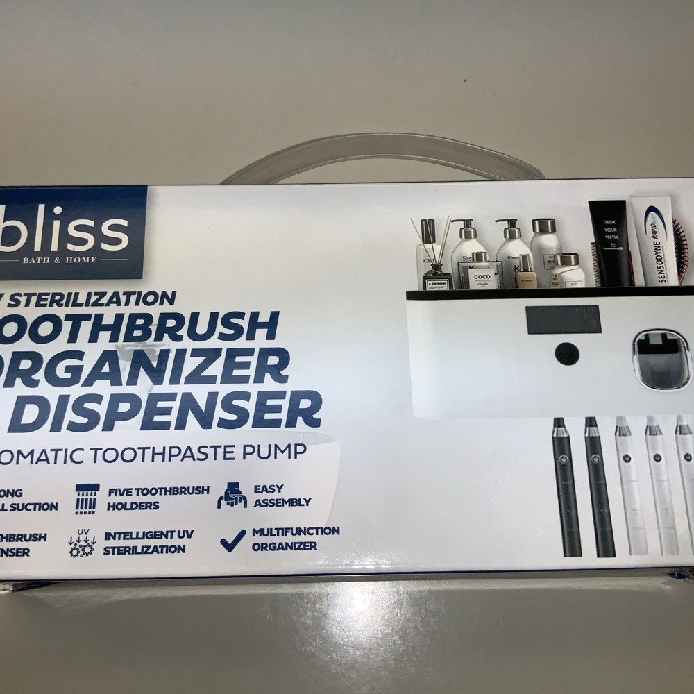 Bliss UV Sterilization Toothbrush Organizer & Dispenser