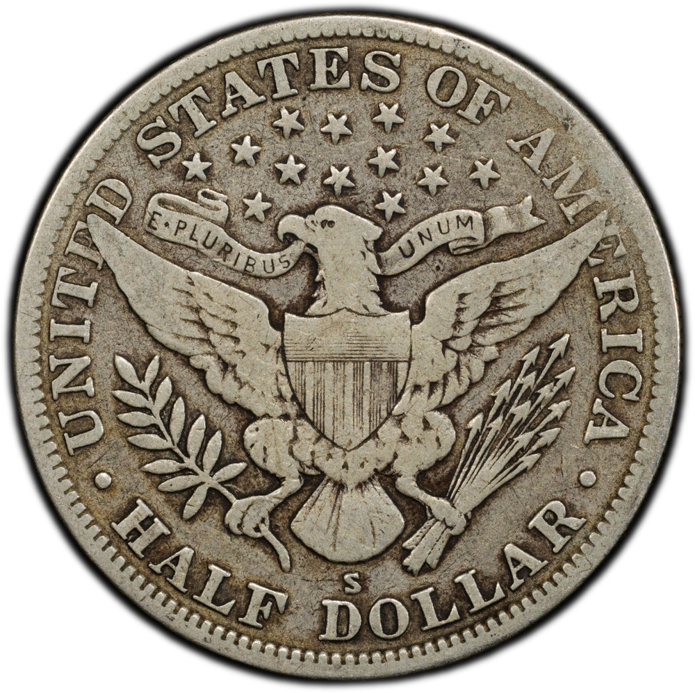 1915 S Barber Half Dollar 50 cent F 15