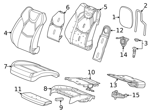 Genuine GM Headrest 85561241