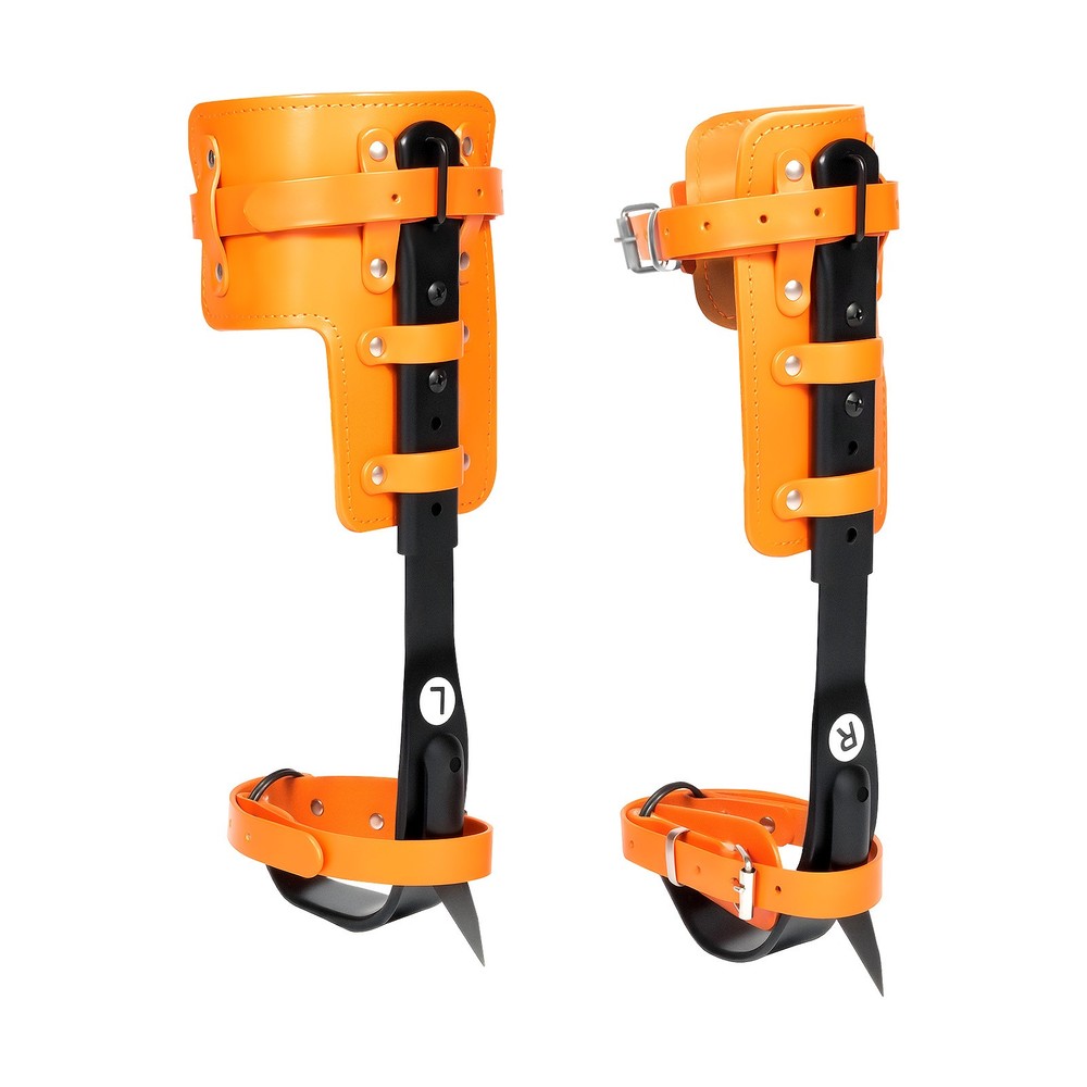 Adjustable Tree Climbing Spike Set Pole Climbing Spurs Steel Climber Strap Gaffs